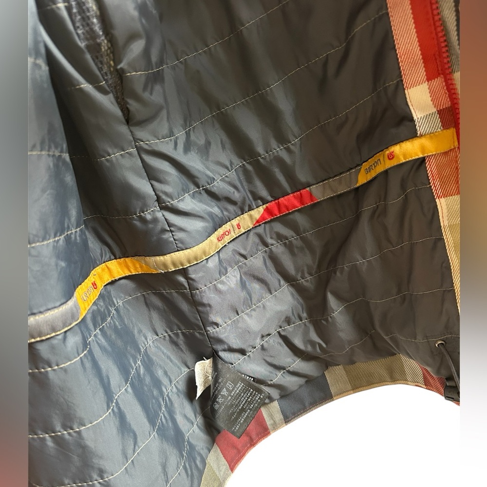 Burton Snowboard Multicolor Plaid Jacket with Hood - Picture 4 of 9